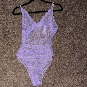 Lavender Savage X Fenty Lace Bodysuit